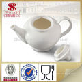 Home Decorative white tableware ceramic kettle and tea pot set for daily use